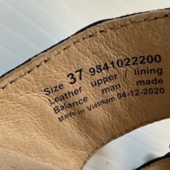 Dansko Sophie Black Leather Sandal Sz 37 - Picture 6 of 10